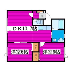 新道東駅 徒歩43分 2階の物件間取画像